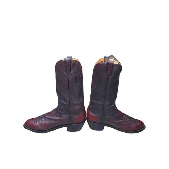 Durango Men's Wine Mahogany Burgundy Leather Western Cowboy Boots Sz 9EE SW4225 - Picture 5 of 10